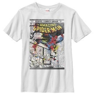 Amazing Spider-Man Paint Splatter Print Boy’s Shirt