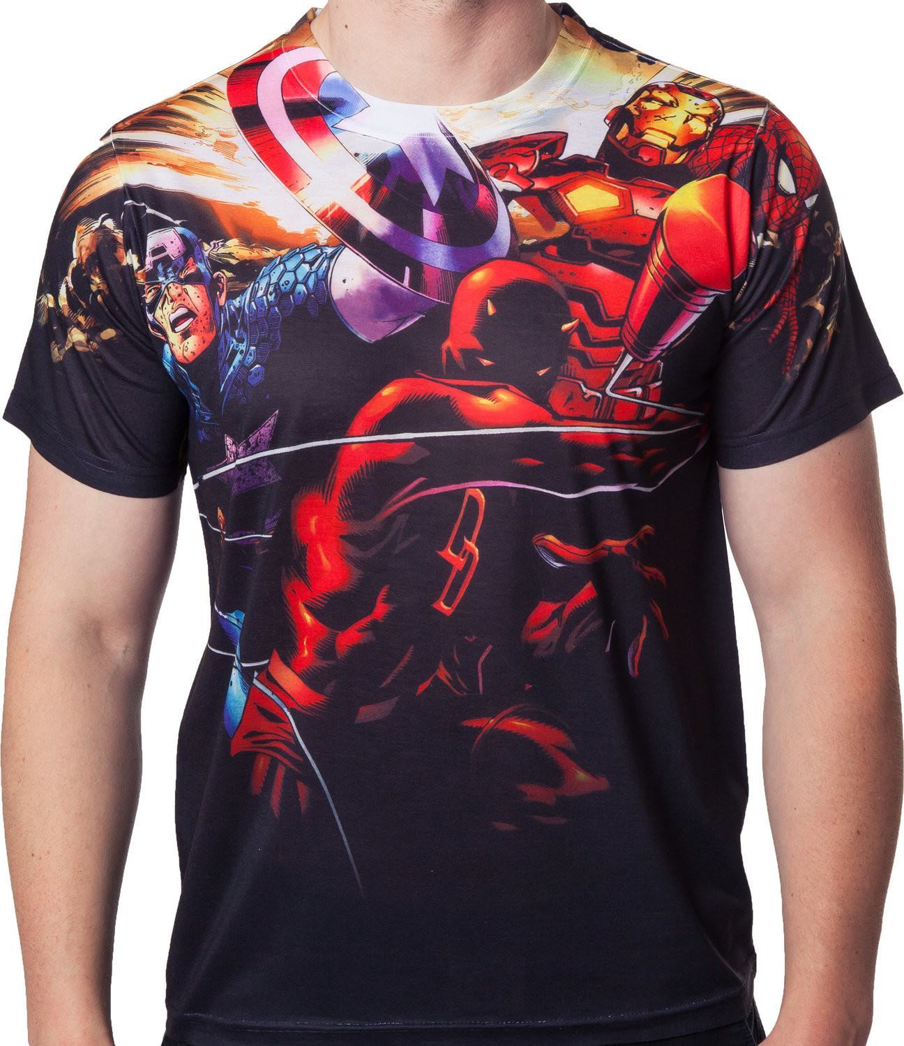 Marvel Heroes Sublimation Shirt