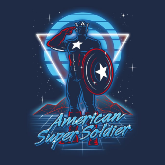 Retro American Super Soldier