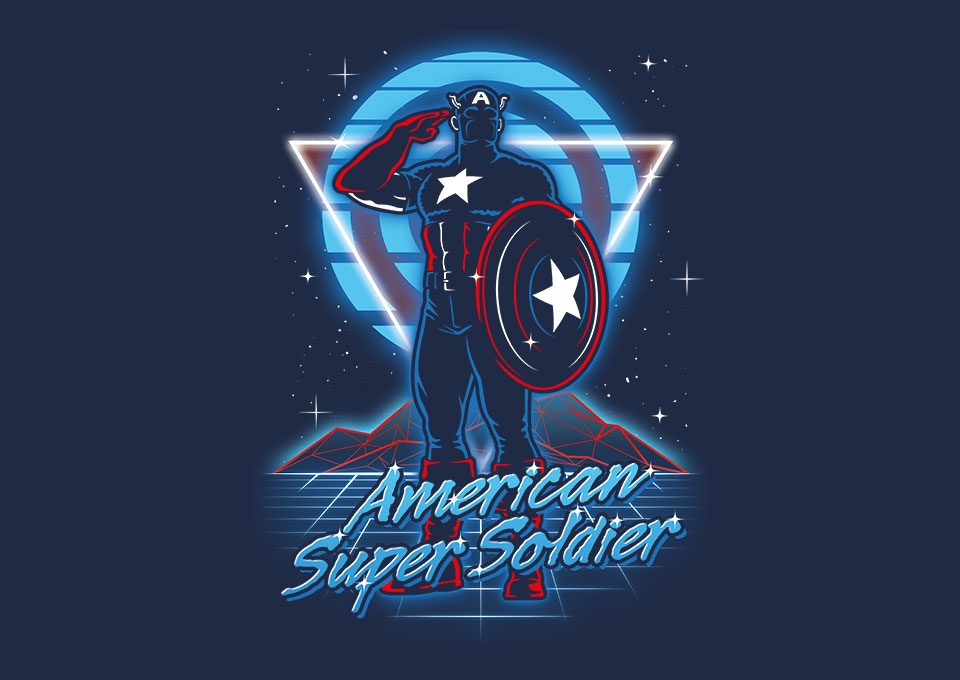 Retro American Super Soldier